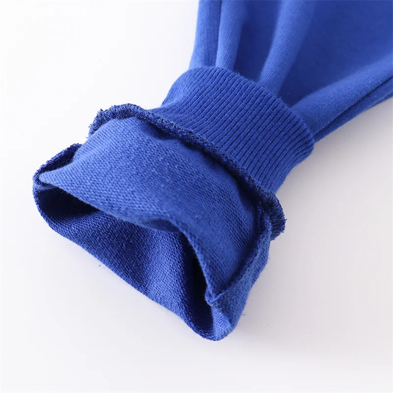 Jumping Meters  2-7T Blue Solid Children\'s Boys Girls Sweatpants Fashion Sport Trousers Hot Selling  Autumn Spring Full Pants