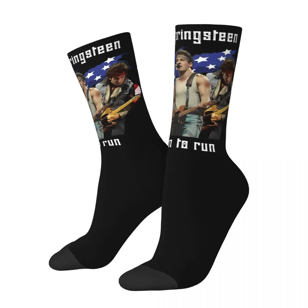 Bruces Springsteen 2024 World Tour Stockings Women Men Socks Comfortable Gothic Socks Autumn Outdoor Non Slip Custom Socks