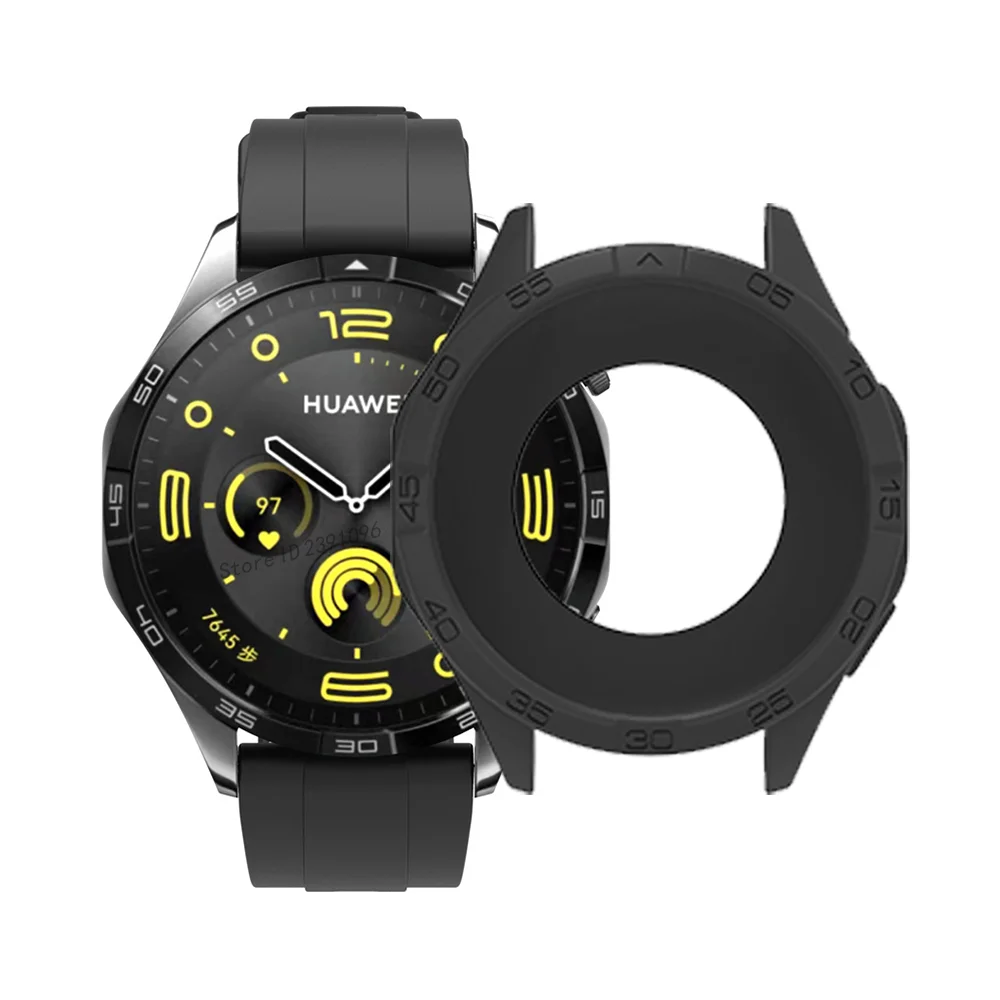 화웨이 워치용 실리콘 케이스 범퍼, 보호대 프레임, 스마트워치 보호 케이스, 화웨이 워치 GT4 46mm 액세서리