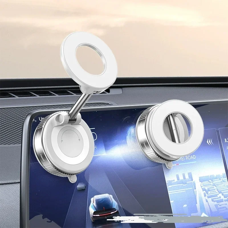 360° Rotating Vacuum Magnetic Car Phone Holder  New Model Dashboard Glass Mount Multi-Scenario Automotive Navigation Stand
