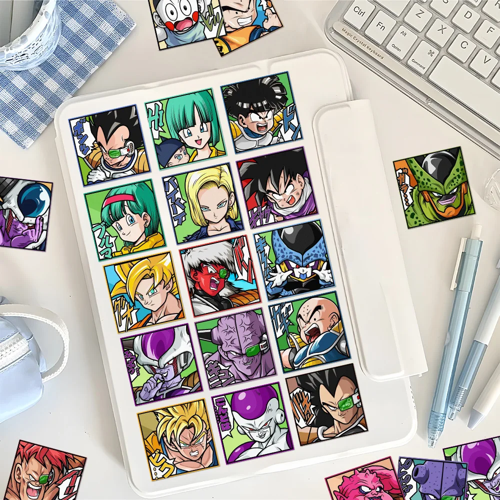 54 قطعة من ملصقات دراغون بول للأطفال، لوح تزلج للكمبيوتر المحمول، لوح تزلج على الجدران، زجاجة مياه للكمبيوتر المحمول، ملصق لعبة الدراجة النارية #2