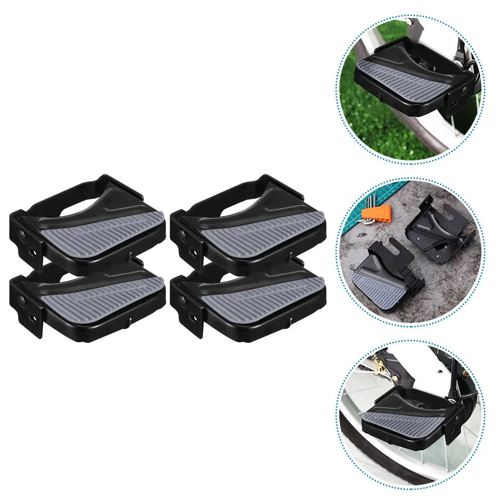 

2Pairs Professional Bike Pedals Wear-Resistant Sturdy Treadles for Adult Teens Cycling Rear Axle Repair Supplies