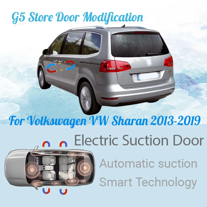 

For Volkswagen VW Sharan 2013-2019 Car Electric Suction Door Power-assisted Closing Automatic Door Soft-close Function