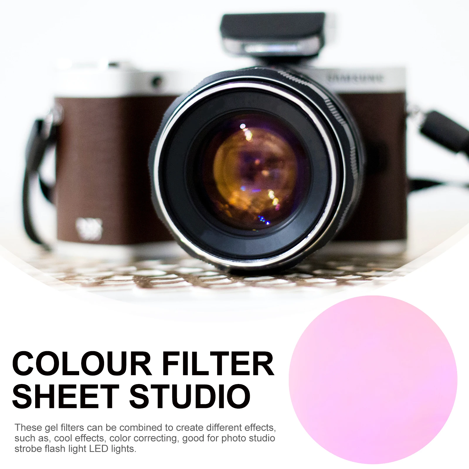 

10 Pcs Sunset Ambient Light Film Colored for Outdoor Lights Shine Filter Transparent The Pet Mood