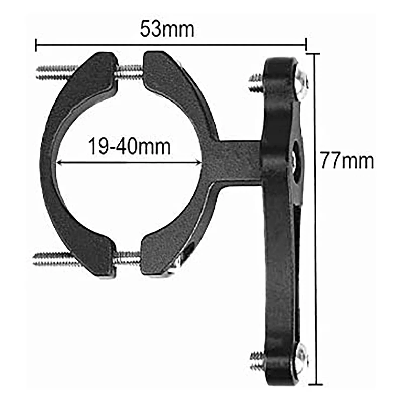 Bicycle MTB Water Bottle Clip Cage Holder Clamp Handlebar Bracket Mount Seatpost Handlebar Front Fork Frame Tube,Black M