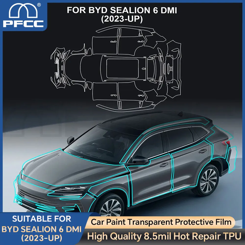 

TPU For BYD Sealion 6 DMI 2024-UP Full Car Precut Paint Protection Film Self-Healing PPF Body Sticker Anti-Scratch Resistant