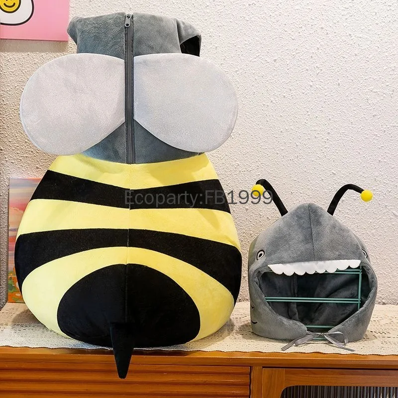 الكبار الاطفال مضحك القرش النحل تأثيري حلي الكبار هالوين يمكن ارتداؤها أفخم أكمام عودة الجناح قبعة دعوى الحيوان تأثيري وتتسابق