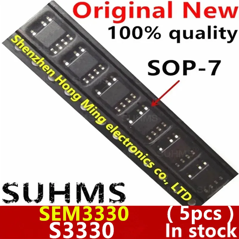 Набор микросхем S3330 SEM3330 sop-7, 100% новый, 5 шт.