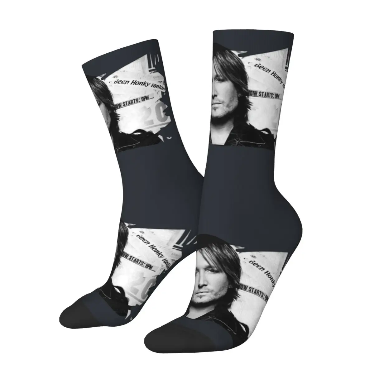 Funny Teens Tops Shirt Keith Urban Men's Socks Retro Street Style Casual Crew Sock Gift Printed official-website tops fugees