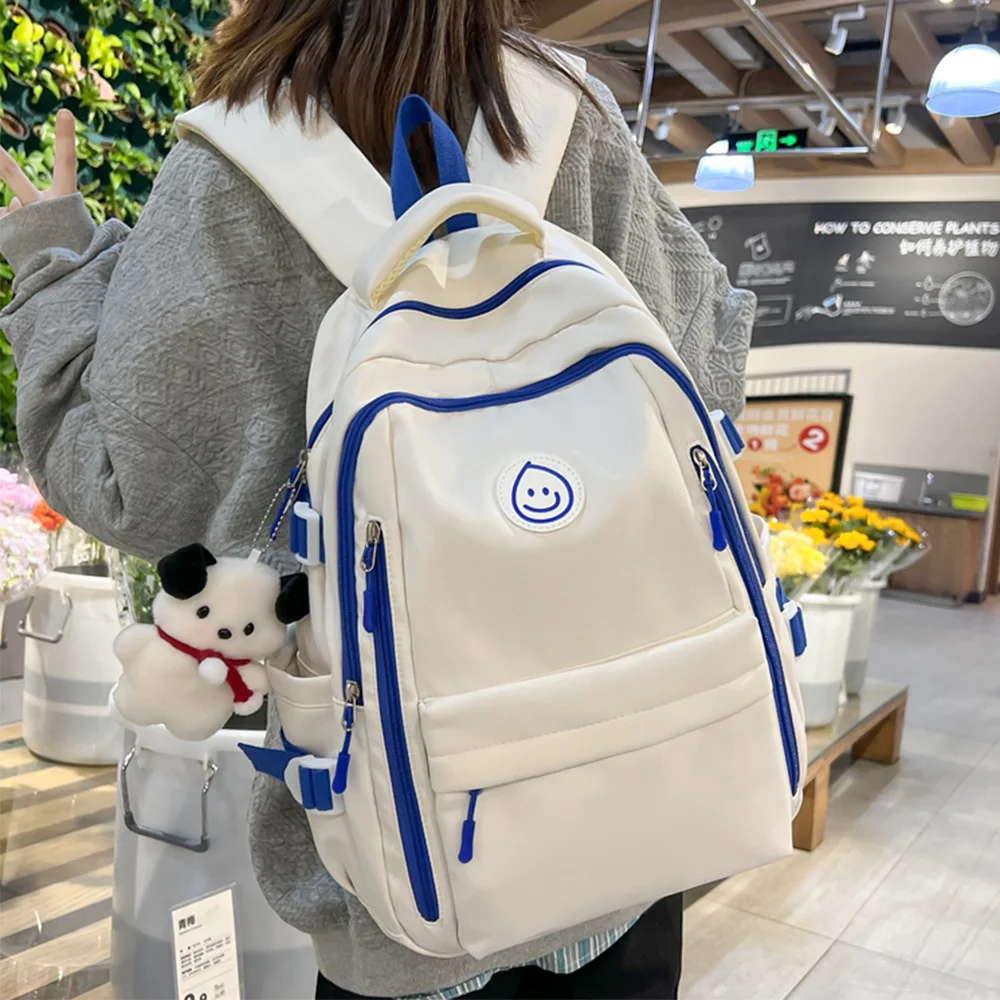 

Large Female Cute College Backpack Girl Travel Book Backpack Nylon Fashion Ladies Leisure Bag Women Laptop Men School Bags