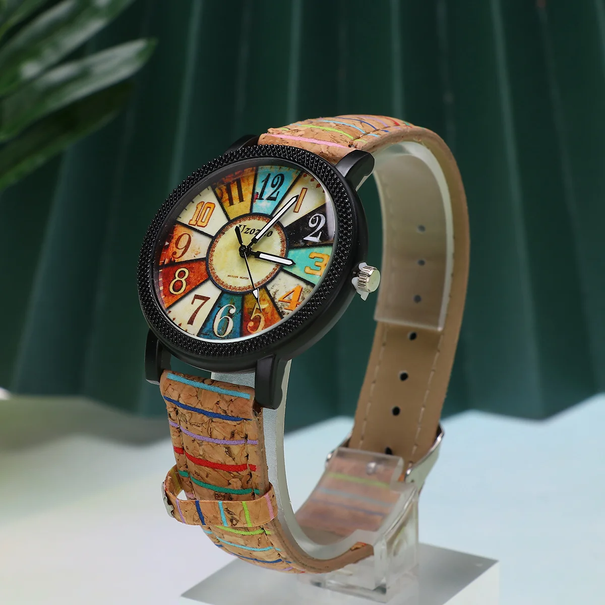 

Wood Grain Quartz Watch Men Strap Stylish Comfortable Durable Elegant Watch Silent Accurate Movement Gift For Friends