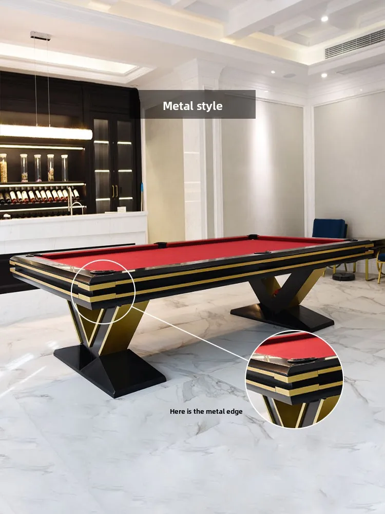 Pool Table Household Standard Indoor, American Black 8 Pool Table Commercial Nine Ball Table Villa Club Case