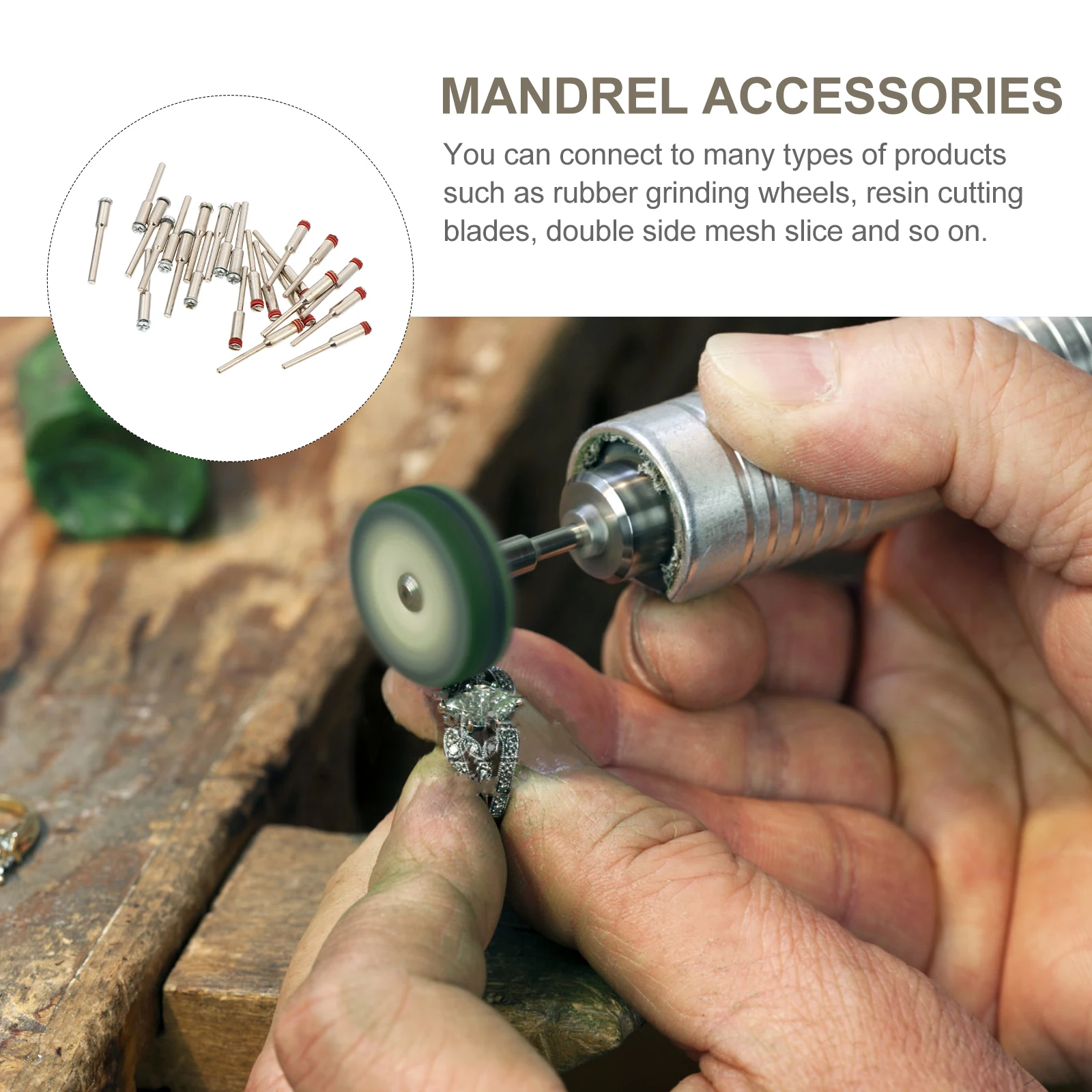 

24 Pcs Electric Frosted Paper Rod Cut off Wheel Mandrel Screw Grinder Accessories Drill Tool Holder Carbide Abrasive Sandpaper
