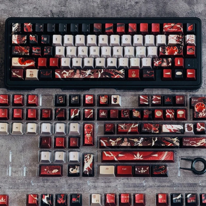 

Yin Yang Master-Asura колпачки для клавиш на заказ PBT металлическая краска вишневый профиль колпачки для ключей милый мультфильм аниме точка колпачки для ключей для геймеров