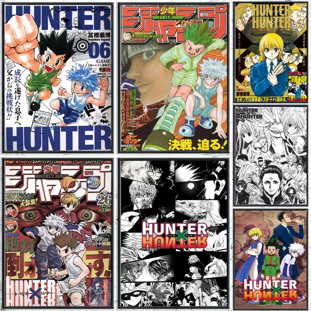 Anime H-hunter xHunter Poster Reteo Wall Art Aesthetic Room Decor Print Living Room Bedroom Home Decoration