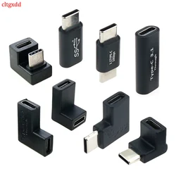 cltgxdd U-shaped Angled 90 Degree USB 3.1 10Gbps Type C Male To Female OTG Converter Connector USB Type C Adapter Coupler