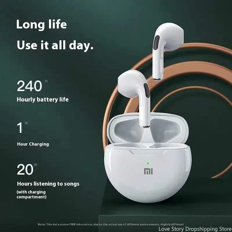 Xiaomi MIJIA Pro6 Earphones TWS Wireless Bluetooth Touch Control Earbuds Hifi Sound Sport Earbuds Music Headset With Microphone