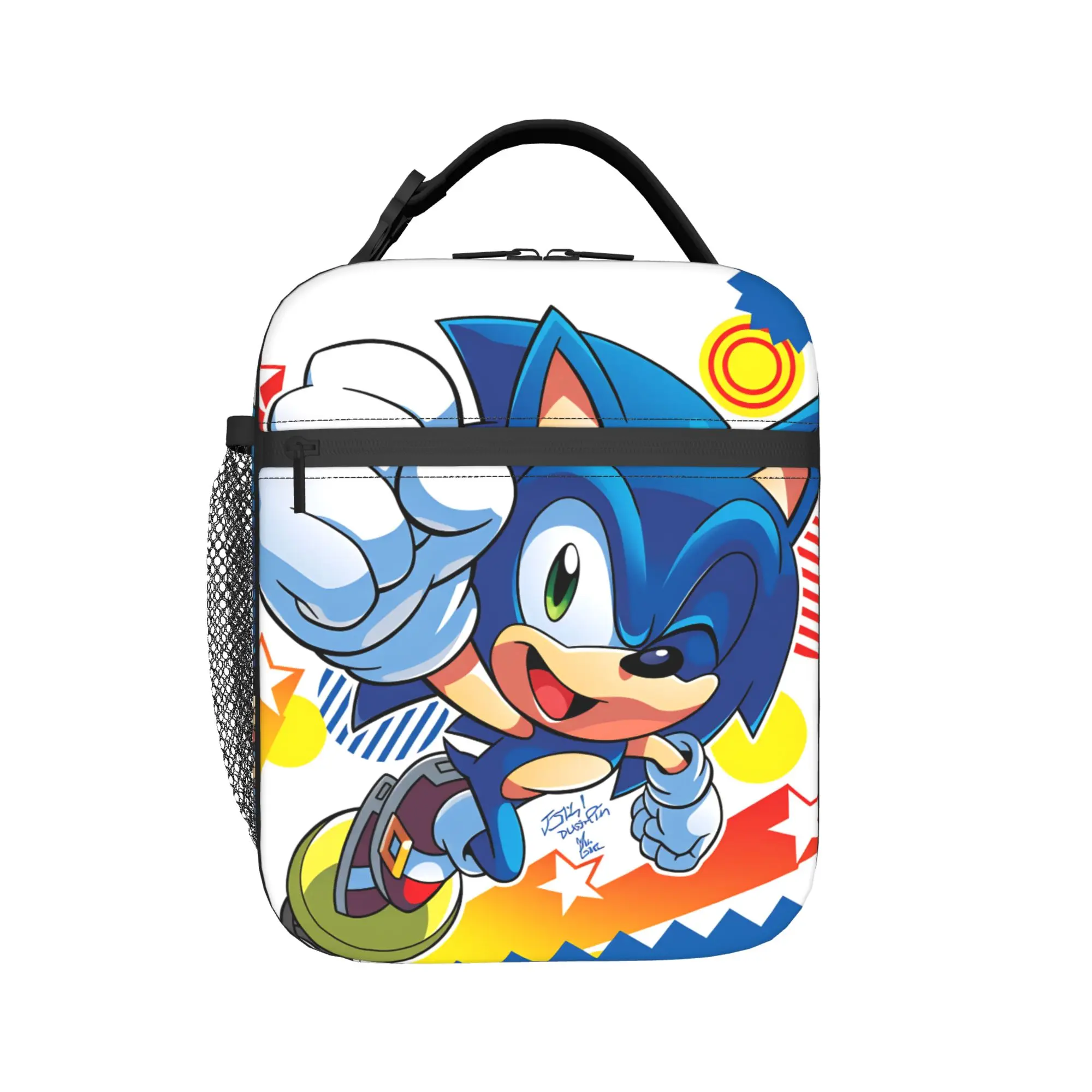 Sonices Cartoon Game Lunch Bag  Convenient Lunch Box Adult Travel Print Cooler Bag Cute Oxford Thermal Lunch Bags