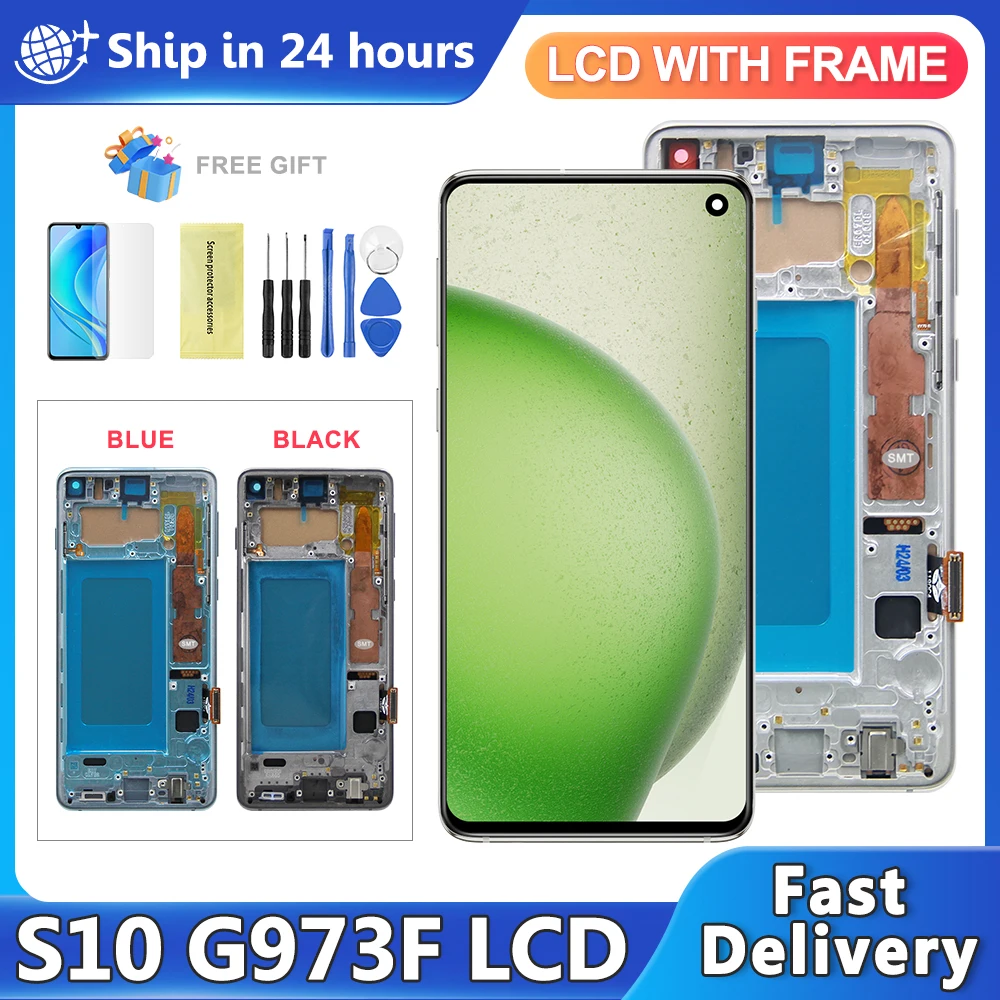 TFT Display For Samsung S10 G973F/DS G973U G973 SM-G973 LCD Display Touch Screen Digitizer Replacement