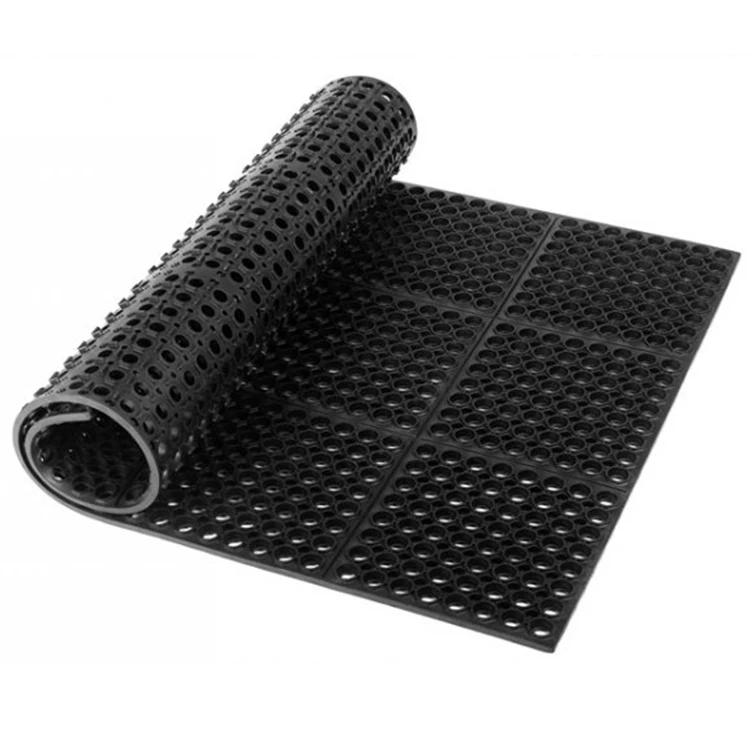 2025Heavy Duty Rubber Mat Kitchen Room Garage Playroom Antistatic Rubber Mat