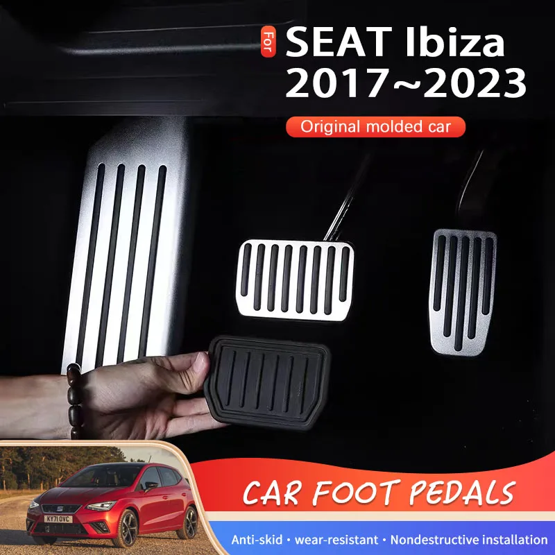 

AT AM Car Pedal For SEAT Ibiza Mk5 2017 2018 2019 2020 2021 2022 2023 Car Foot Pads Covers Pads Rest Brake Pedal Car Acessories