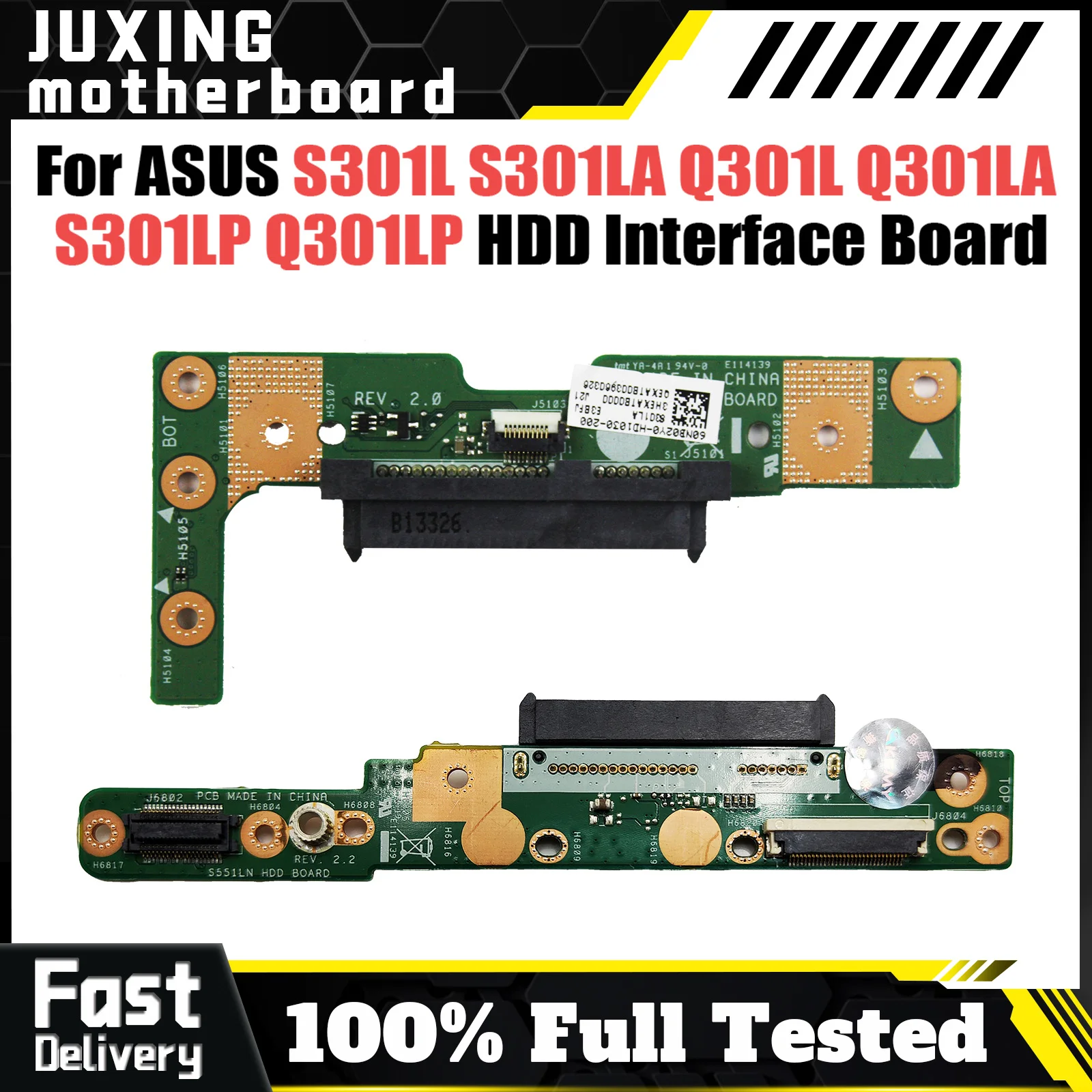 For ASUS S301L S301LA Q301L Q301LA S301LP Q301LP S551LB S551LN S551L K551L A551L HDD interface small Board test good Fast Ship