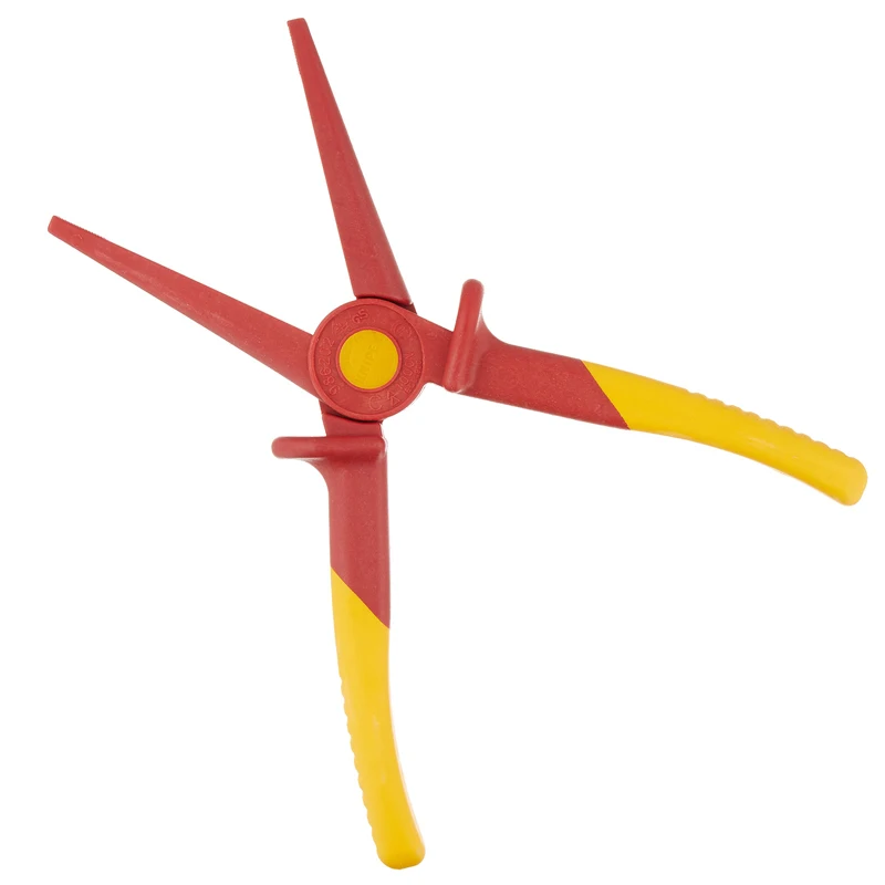Imagem -02 - Knipex Ferramentas 98 62 02 Alicate Plástico Nariz Liso 1000v Isolado Snipe Longo Nariz Alicate
