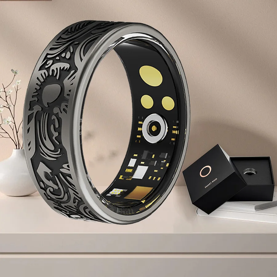 

ArkPower Fitness Smart Ring for Men And Women IP68 Waterproof 24/7 Heart Rate Monitor SpO2 Tracker Compatible with iOS Android