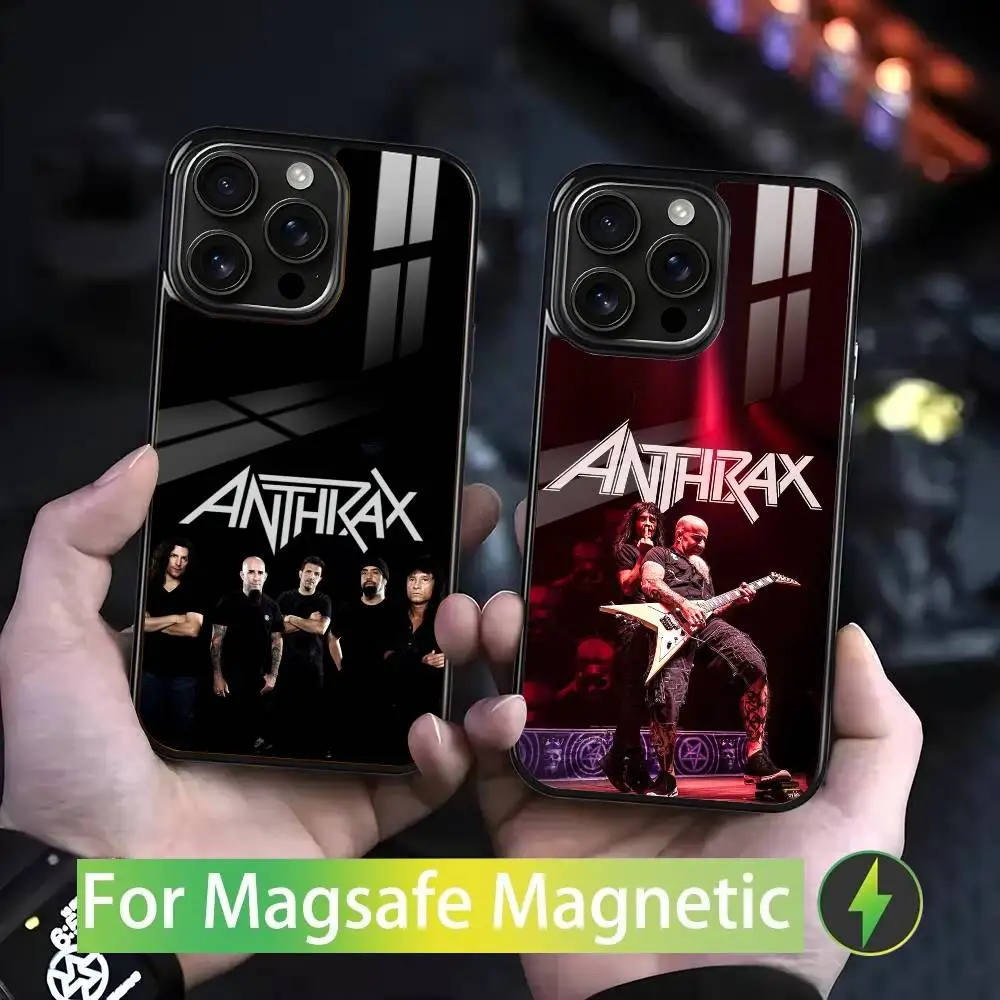 

band A-Anthrax For iPhone 17,16,15,14,13,12,11,Pro,Max,Plus,Mini,SE4,E Magnetic Magsafe Wireless Charging