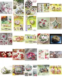 Needlework Set for Cross-Stitch Embroidery, Pin Needle Cushion, Biscornu Counted Cross-Stitching Kits, 2.89 $