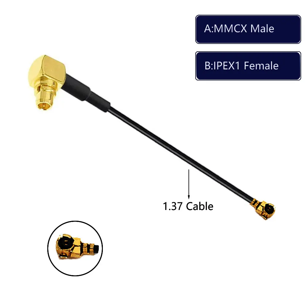 1pcs WIF GSM 4G module RF antenna extension line MMCX to IPEX adapter line SMA connection line feeder line