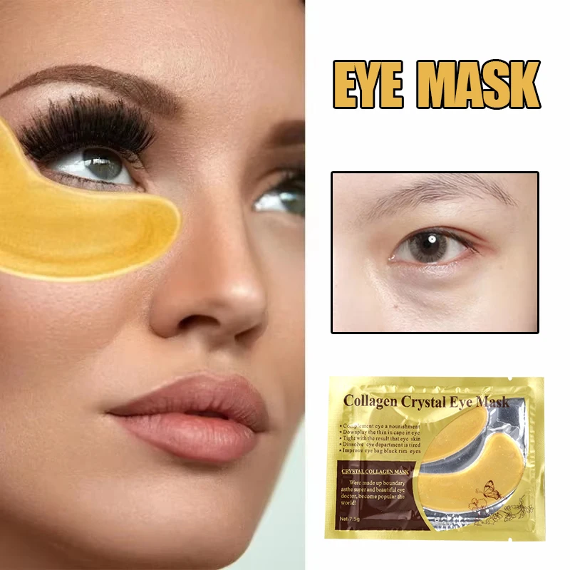 

Средства по уходу за кожей вокруг глаз Уход за кожей Патчи для глаз Укрепляющая увлажняющая питательная золотая коллагеновая кристаллическая маска для глаз