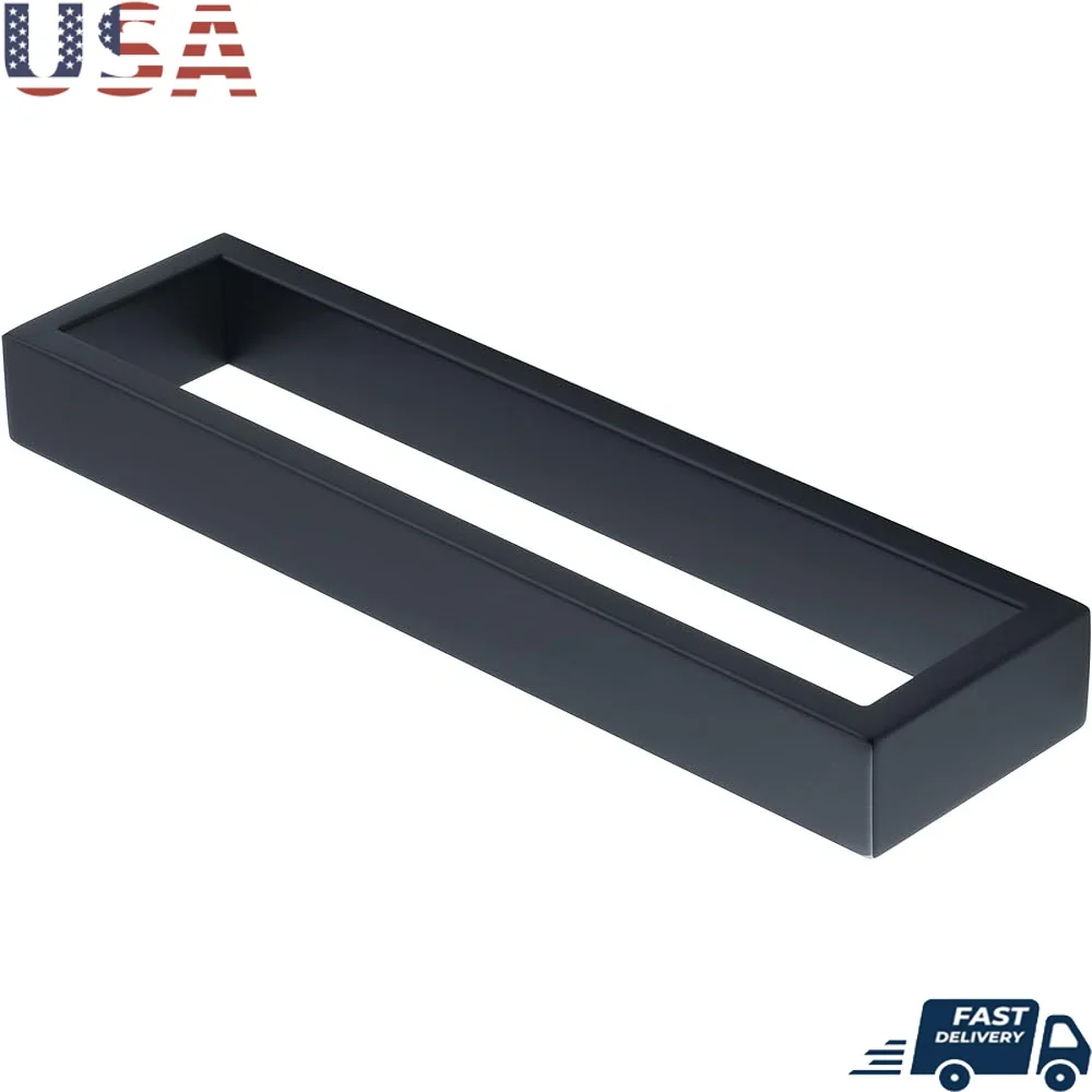 

Matte Black Towel Bar Wall Mount SUS304 Stainless Steel 10 Inch Hand Towel Holder Bathroom Accessories Durable Rustproof Design