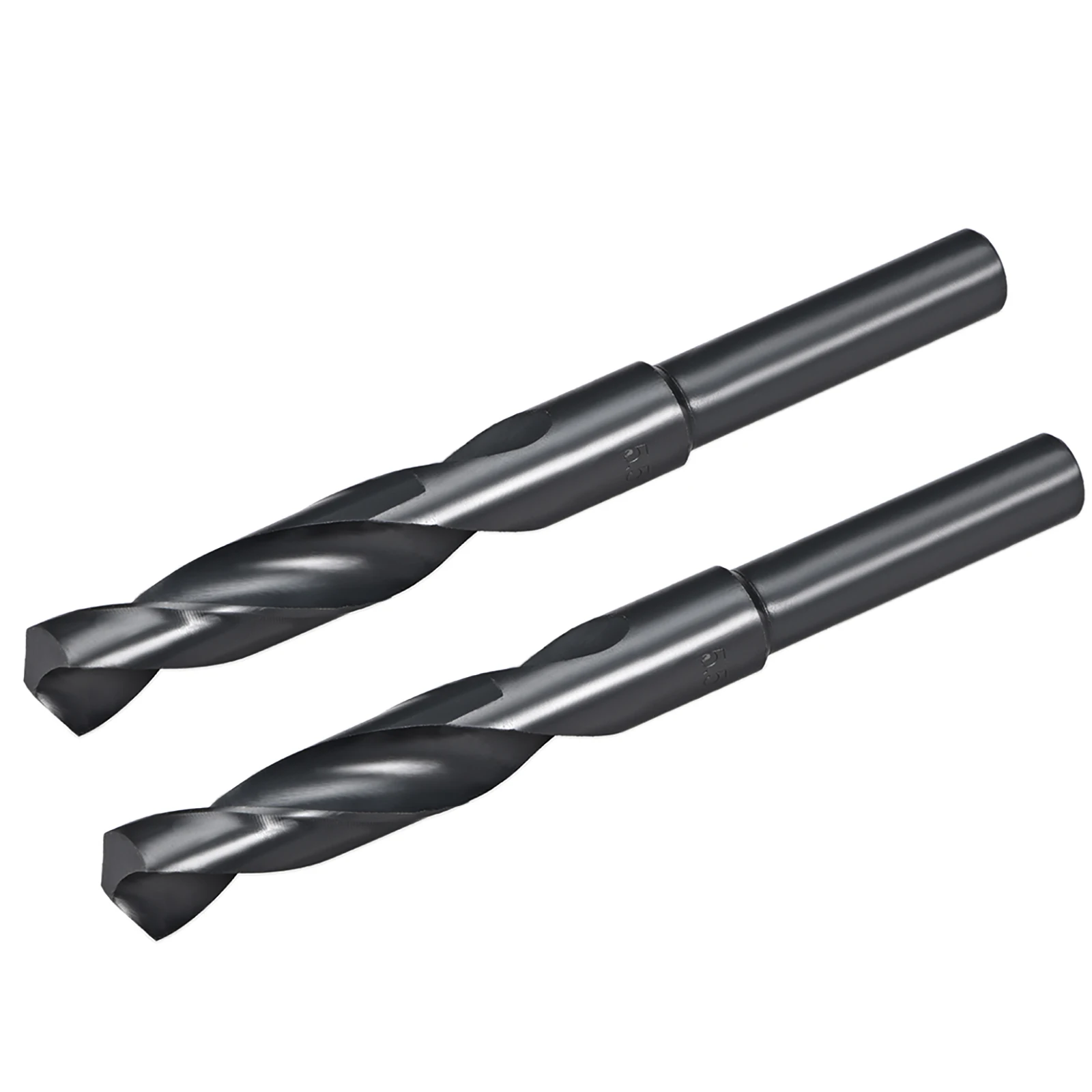 

2pcs 15/18/28/35/mm Twist Drill Bits Black Nitride Coated HSS-6542 with 1/2" Reduced Shank