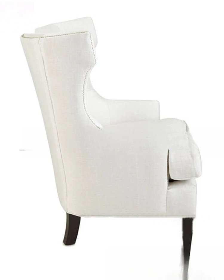 أثاث أريكة فردي من القماش الأمريكي لغرفة المعيشة، حقيبة ناعمة، كرسي أريكة بزر سحب، أريكة ترفيهية لمقهى الفندق