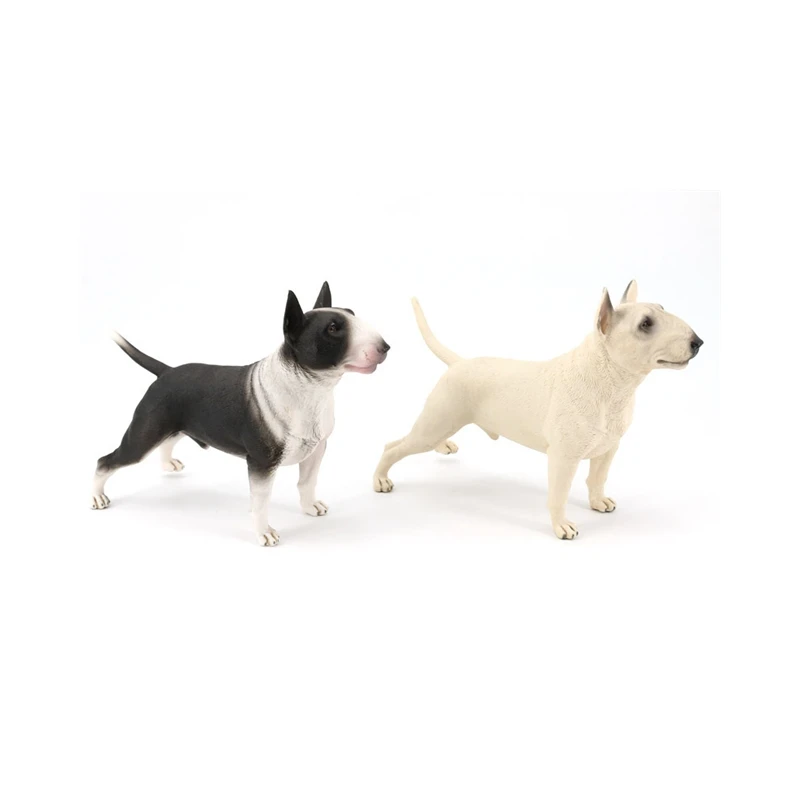 Symulacja Bull Terrier model zwierzęcy pies dekoracja domu szczeniak ozdoba na biurko — zdjęcie 6