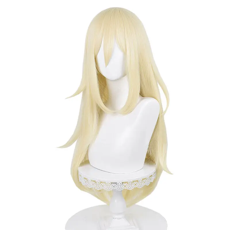 Angels of Death Rachel Gardner Cosplay Wigs 75cm Light Blonde Synthetic Hair