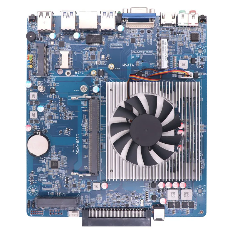 Intel Celeron N5105 FCBGA1338 quad-core four threads OPSC Motherboard with 1DDR4 1MINI PCI-E port RTL 8111H series Gigabit NIC