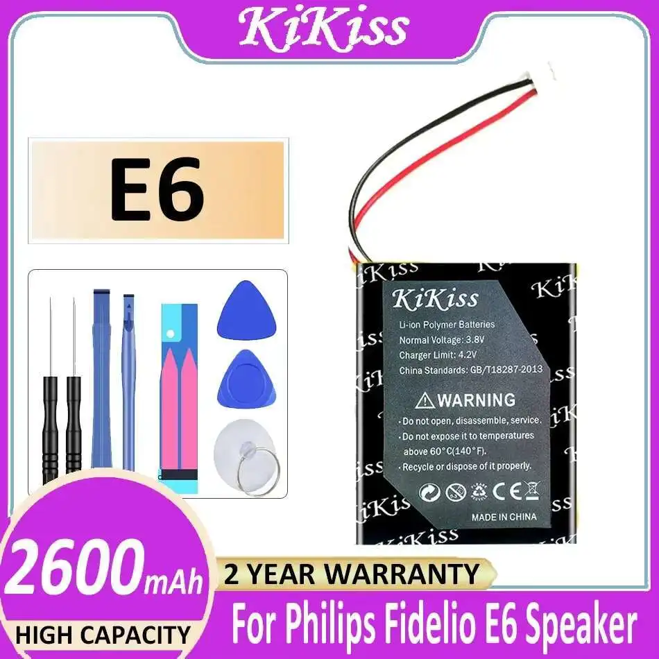 

2600Mah Speaker Battery For Philips Fidelio E6 Stable Long Lasting
