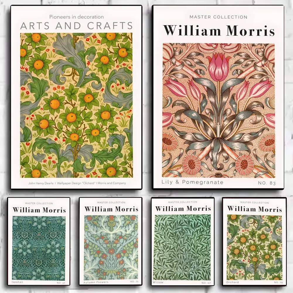 Wildflowers retro artistic Poster Living Bed Room Bar Hallway Sticky Wall Art Printing Waterproof Aesthetic Decor