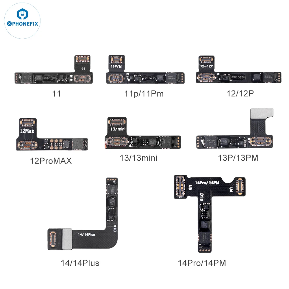 Phoefix pré-programado bateria tag-on cabo flexível para iphone 11-15 pro max bateria ferramenta de reparo de saúde pop up aviso de erro