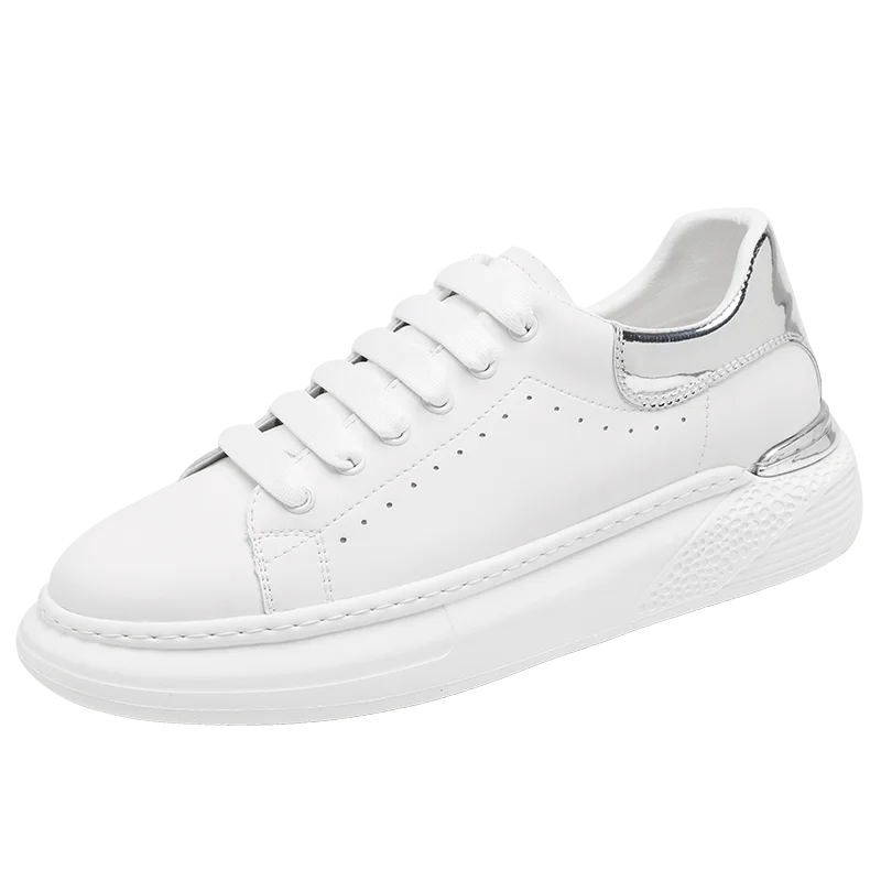 

2025New Comfortable Casual Rubber Sole Low-top White Sneakers High Quality39-44Men's Shoes