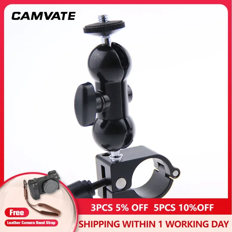 

CAMVATE Standard 25mm Rod Clamp With 360°Swivel Ball Head Mount For DJI Ronin-M,Freefly MOVI (Monitor,Video Light Mounting) New