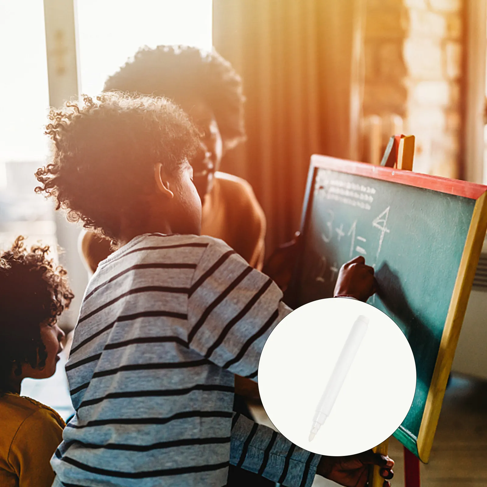 

20 шт. белых портативных легких маркеров-мелков для доски, стекла, бумаги, для творческого рисования