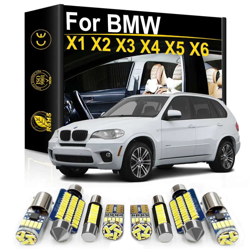 Interior Lights LED For BMW X1 E84 F48 X2 F39 X3 E83 F25 X4 F26 X5 E53 E70 F15 F85 X6 E71 E72 Car Accessories Canbus Lamp Kit