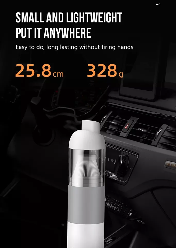 Aspirador de pó portátil sem fio doméstico para carro, sucção forte, grande potência, máquina de aspirador de pó para carro