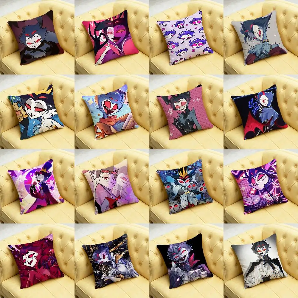 For H-Helluva Boss Stolas Throw Pillow Case 30cm 50cm 45cm DIY Square Pillowcase Square Office Cushion Cover