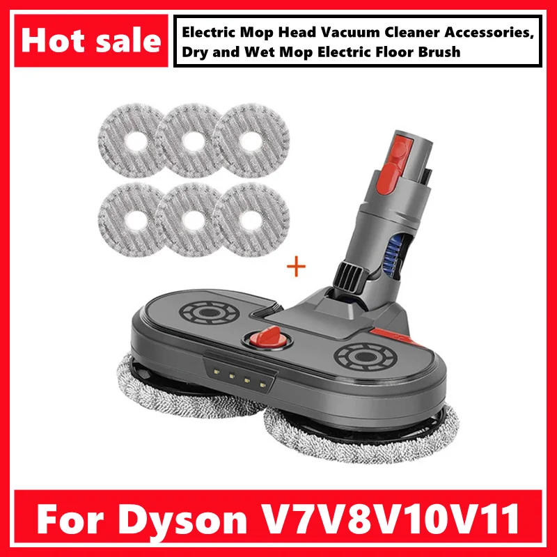 

Suitable for Dyson Electric Mop Head V7V8V10V11 Vacuum Cleaner Accessories, Dry and Wet Mop Electric Floor Brush