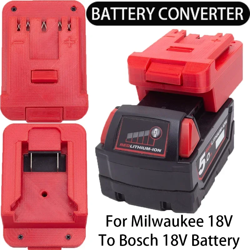 

Converter for Bosch 18V Tool Series Convert to Milwaukee 18V Li-Ion Battery Adapter Power Tools Accessories Tools Drill