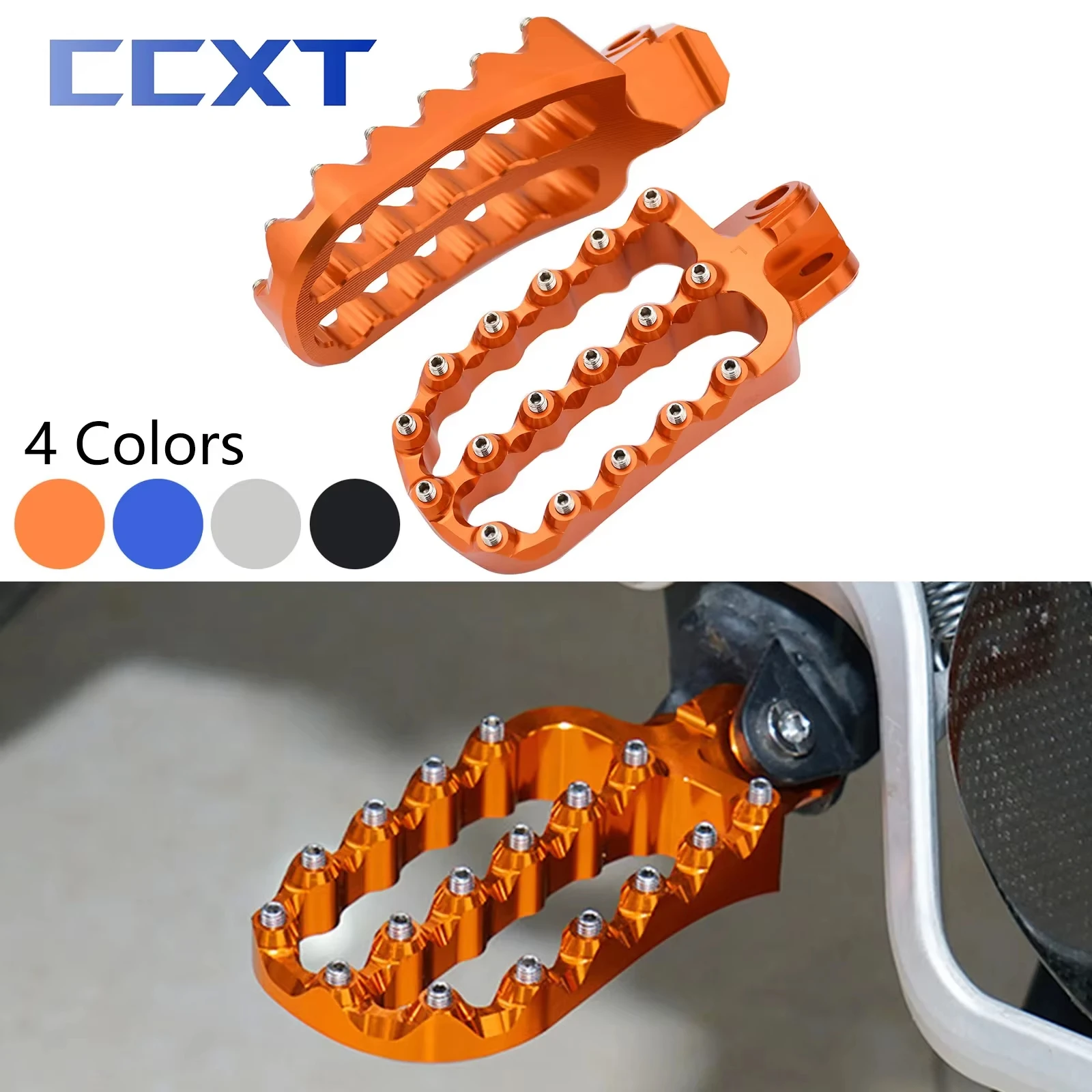 

Motorcycle CNC Lengthen Foot Pegs Footrest Footpeg For KTM 690 950 990 1090 1190 1290 Adventure SMC/R/S Supermoto For SX65 SX85